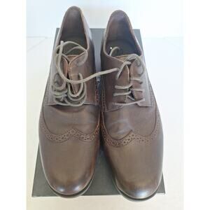 Born Handcrafted Footwear Brown Leather Wingtip Oxford Shoes – Size 8 / 41